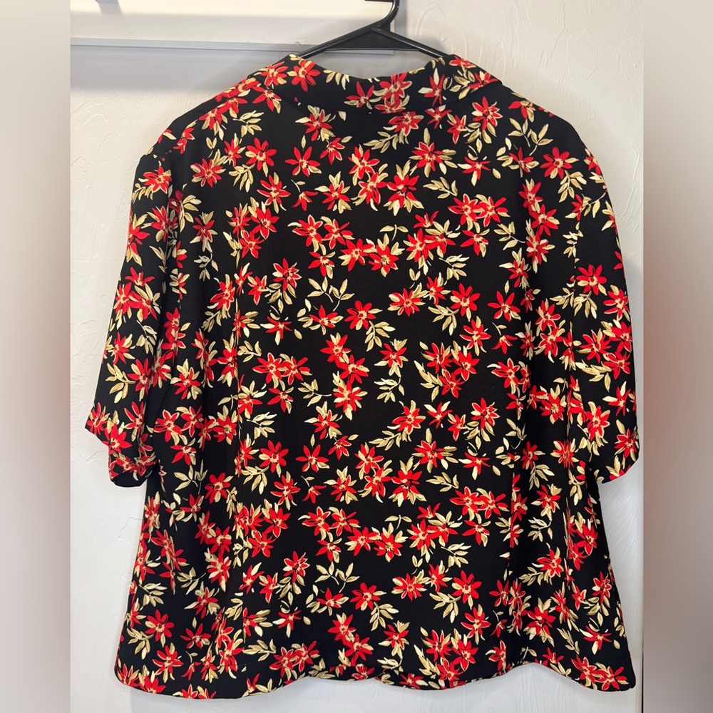 Pendleton Plus Size 18w Floral Button Down Camp S… - image 3